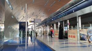 Al Ghusais Metro Station on a weekday morning