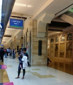 Going traditional at Al Ghubaiba Metro Station